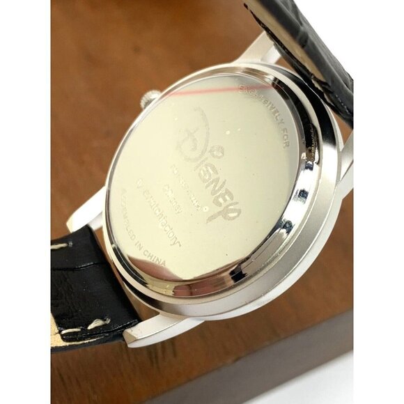 Disney Women\'s Watch Mickey Mouse White Dial Quartz Black Leather Band WDS000403 main image 10